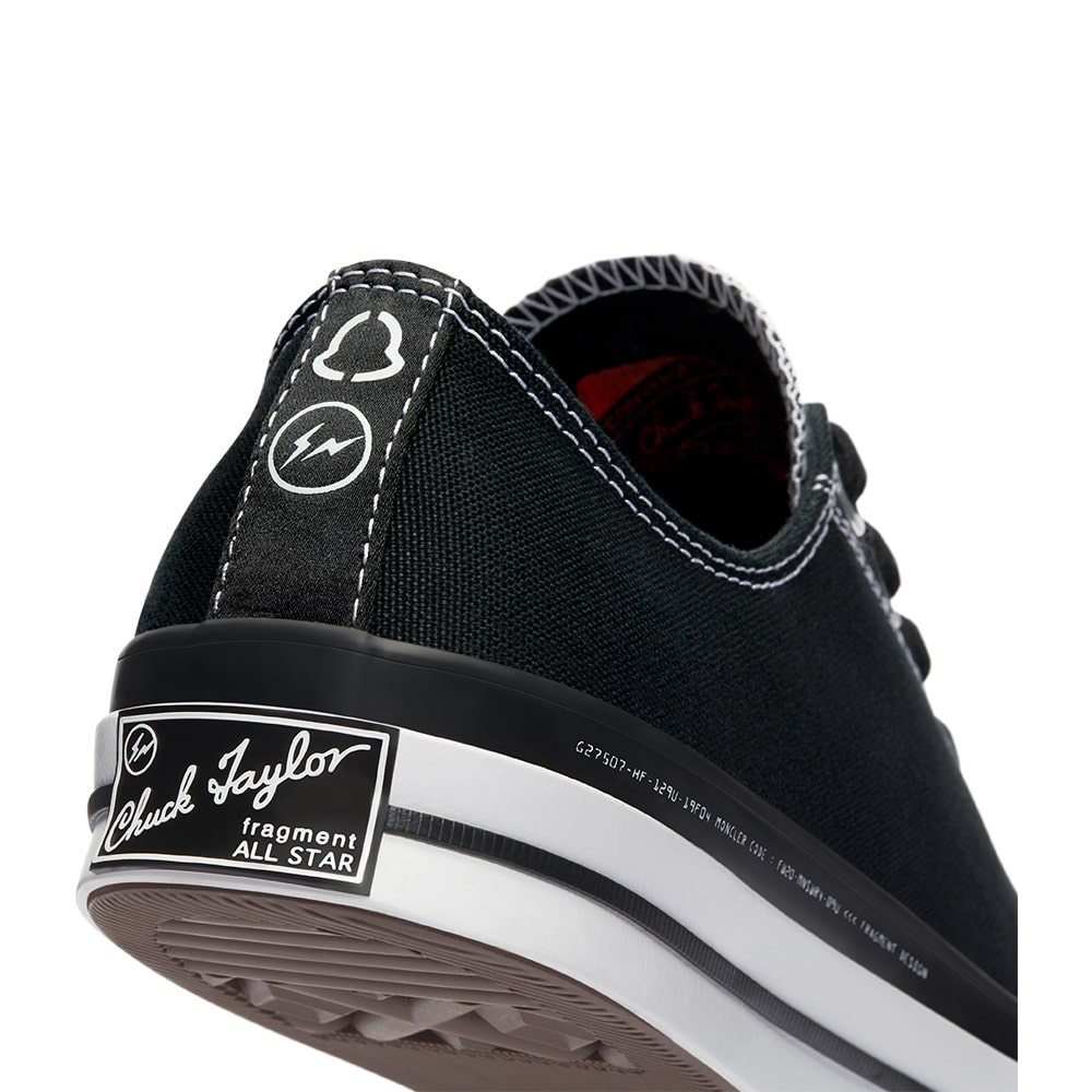 Moncler x Fragment x Converse Chuck 70 Low Black | 169069C | Grailify